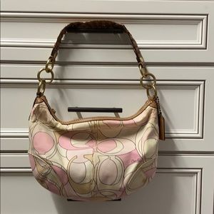 Coach shoulder bag with matching wallet